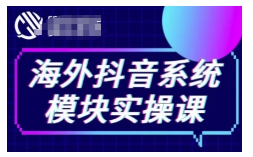 海外抖音Tiktok系统模块实操课，TK短视频带货，TK直播带货，TK小店端实操等-知识创作