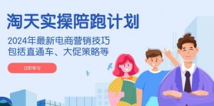 淘天实操陪跑计划，2024年最新电商营销技巧，包括直通车、大促策略等-知识创作