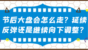 某公众号付费文章：节后大盘会怎么走？延续反弹还是继续向下调整？-知识创作