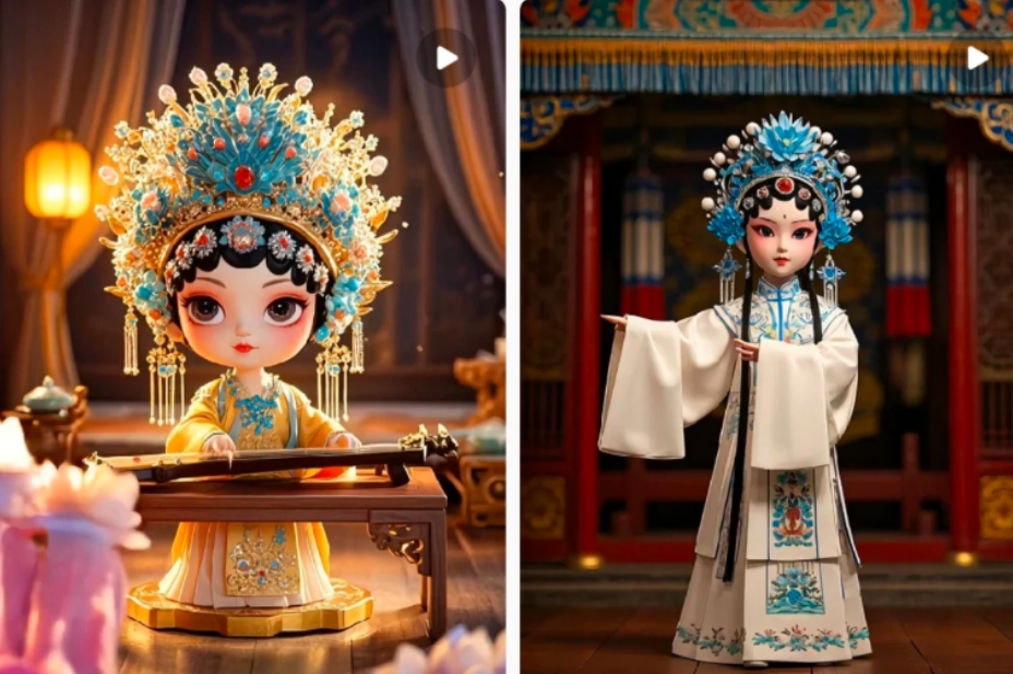 利用AI制做Q版古风娃娃视频，只需三步新手也能做出流量好到爆(附教程+提示…-知识创作