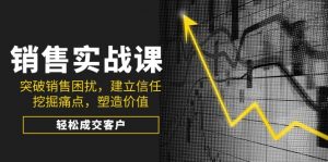 销售实战课，突破销售困扰，建立信任，挖掘痛点，塑造价值，轻松成交客户-知识创作