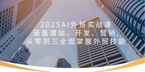 2025AI外贸实战课：涵盖建站、开发、营销, 从零到三全面掌握外贸技能-知识创作