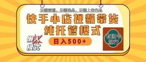 快手小店全程托管 二八分成 最低每月躺赚3000+-知识创作