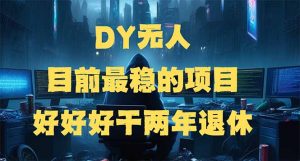 DY无人，目前最稳的项目，矩阵放大边旅游边赚钱，好好好干两年退休-知识创作