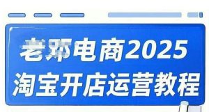 2025淘宝开店运营教程直通车，直通车，万相无界，网店注册经营推广培训视频课程-知识创作