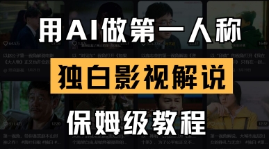 用AI做第一人称独白影视解说，手把手教学，保姆级教程-知识创作