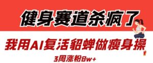 健身赛道杀疯了？我用AI复活貂蝉做瘦身操，3周涨粉8W-知识创作