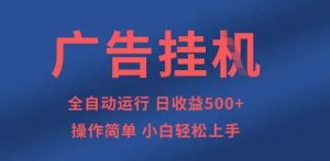 广告挂G全自动5张+项目，操作简单，小白轻松上手【揭秘】-知识创作