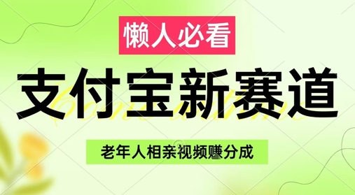 支付宝新赛道，利用老年人相亲视频，挣分成收益，轻松月入过W，操作简单-知识创作