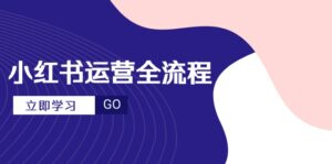 小红书运营全流程，爆款选题文案，视频制作技巧，进阶达人宝典-知识创作