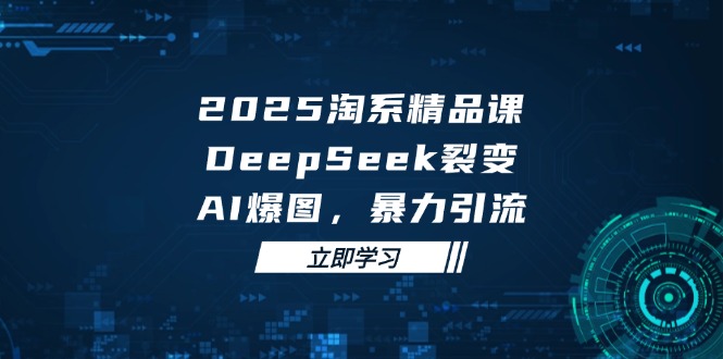 2025 淘系精品课，DeepSeek 裂变，AI 爆图，暴力引流-知识创作