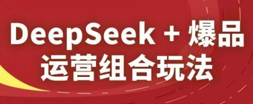 DeepSeek+爆品运营组合玩法，2025淘系精品课-知识创作