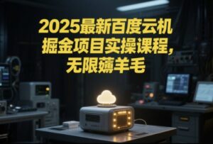 2025最新百度云机掘金项目实操课程单窗口保底5-10元月收益单窗口150+【揭秘】-知识创作