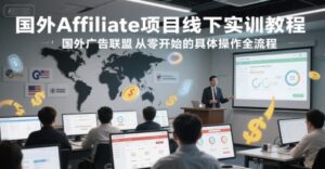 国外Affiliate项目线下实训教程，国外广告联盟从零开始的具体操作全流程-知识创作