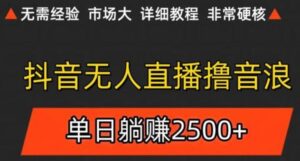 抖音无人直播6.0 简单无脑可矩阵 每天两小时轻松躺赚500+-知识创作