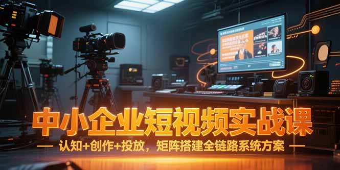 中小企业短视频实战课，认知+创作+投放，矩阵搭建全链路系统方案-知识创作