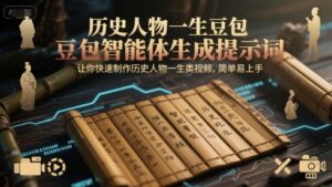 历史人物一生豆包智能体生成提示词，让你快速制作历史人物一生类视频，简单易上手-知识创作
