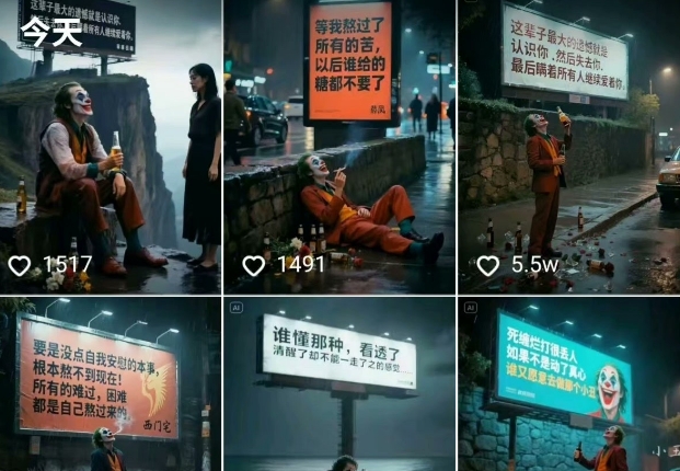 一条视频竟然15W赞！用AI制作小丑自嘲扎心文案视频，当下非常火爆的短视频流量神器-知识创作