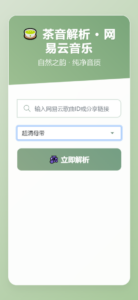 扣扣网易音乐解析UI模版 自适应双端-知识创作