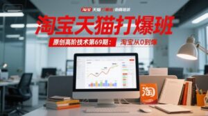淘宝天猫打爆班原创高阶技术第69期：淘宝从0到爆-知识创作