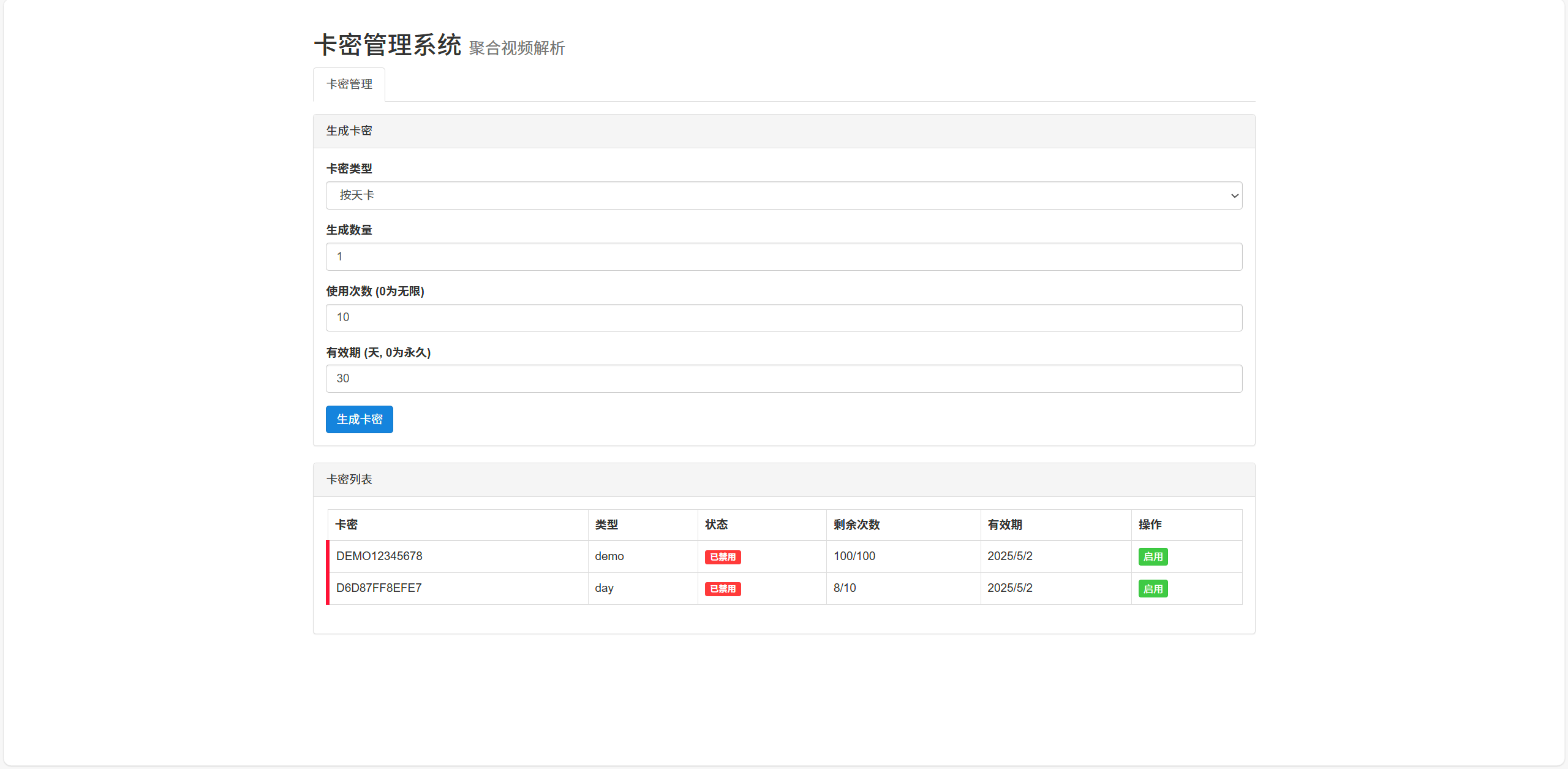 全新二次元短视频解析系统带卡密验证-知识创作