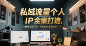 私域流量个人IP全案打造，打造特色专业个人IP，未来最值钱的是你的个人IP-知识创作