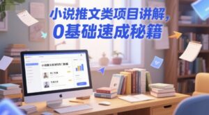 小说推文类项目讲解，0 基础速成秘籍-知识创作