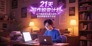 21天写作蜕变计划，从下笔困难到爆文创作，系统掌握变现方法论-知识创作