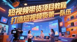 短视频带货项目教程，打造短视频带货第一队伍-知识创作