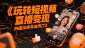 玩转短视频直播变现，把握视频号金风口-知识创作