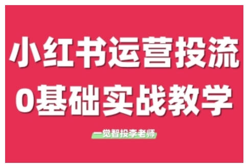 小红书运营投流，小红书广告投放从0到1的实战课，学完即可开始投放(更新)-知识创作