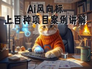 Ai风向标-附100种项目案例玩法-0基础小白到大神ai视频商业应用教学-知识创作