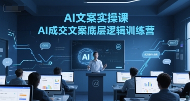 AI文案实操课，AI成交文案底层逻辑训练营-知识创作