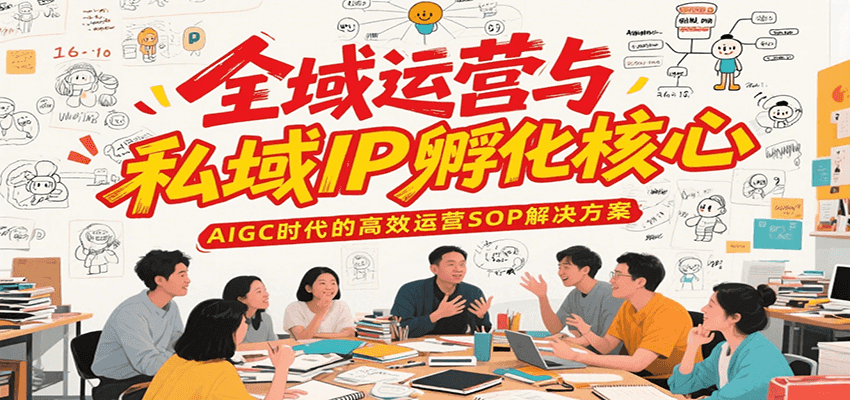 全域运营与私域IP孵化核心，AIGC时代的高效运营SOP解决方案-知识创作