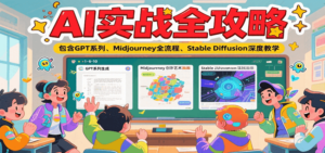 AI实战全攻略，包含GPT系列、Midjourney全流程、Stable Diffusion深度教学-知识创作