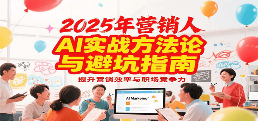 2025年营销实战方法论与避坑指南，利用AI提升营销效率与职场竞争力-知识创作