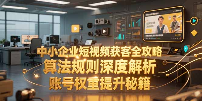 中小企业短视频获客全攻略，算法规则深度解析，账号权重提升秘籍-知识创作