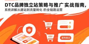 DTC品牌独立站策略与推广实战指南，系统讲解从建站到流量转化的全链路运营-知识创作