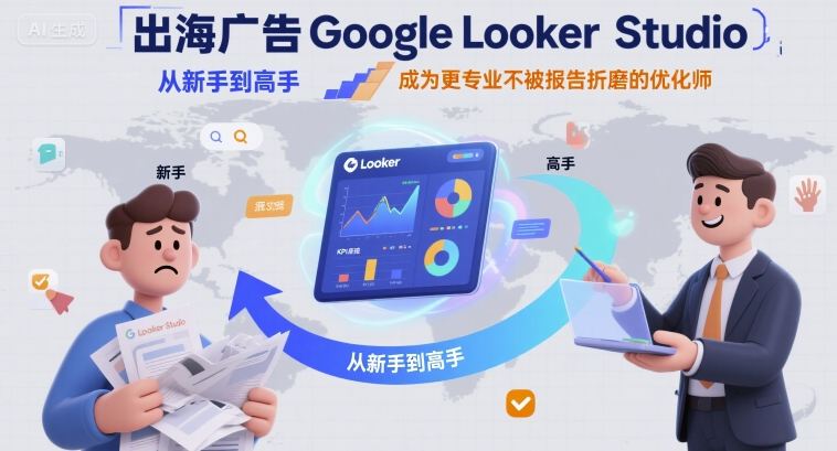 出海广告Google Looker Studio从新手到高手，成为更专业不被报告折磨的优化师-知识创作