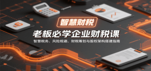 老板必学企业财税课：智慧税务、风险规避、财税筹划与股权架构搭建指南-知识创作