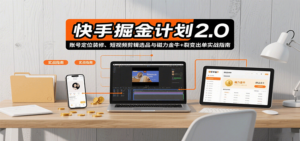 快手掘金计划2.0，账号定位装修、短视频剪辑选品与磁力金牛+裂变出单实战指南-知识创作