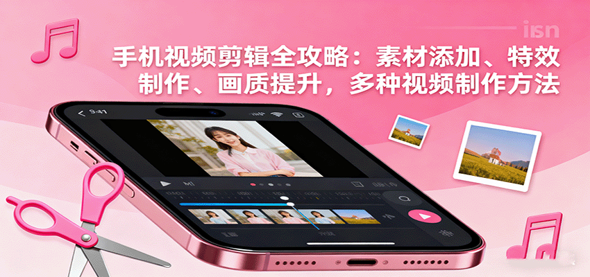 手机视频剪辑全攻略：素材添加、特效制作、画质提升，多种视频制作方法-知识创作