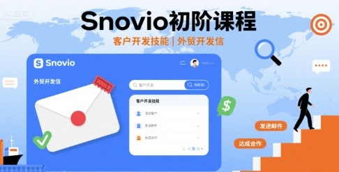 Snovio初阶课程，客户开发技能，外贸开发信-知识创作
