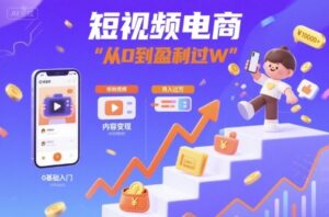 短视频电商：短视频变现从0到盈利过W-知识创作