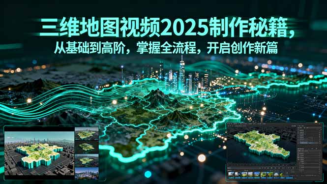 三维地图视频2025制作秘籍，从基础到高阶，掌握全流程，开启创作新篇-知识创作