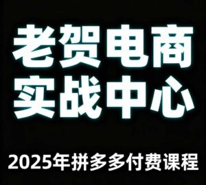 老贺电商2025年拼多多付费课程，用通俗易懂的方法告诉你多多怎么玩-知识创作