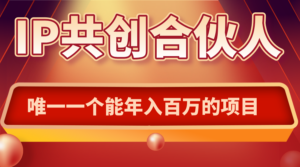 如何通过IP共创合伙人一起合伙“卖项目”-知识创作