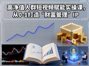 高净值人群短视频赋能实操课，从0-1打造“财富管理”IP-知识创作