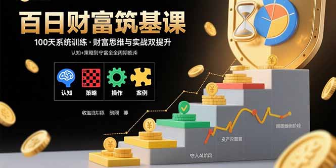 百日财富筑基课：认知+策略+实操+案例拆解  实现从创富到守富全周期能力-知识创作