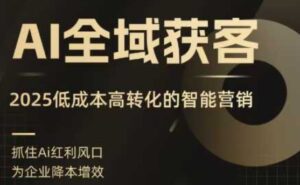 AI全域获客实训营，2025低成本高转化的智能营销，精准找客，高效营销-知识创作